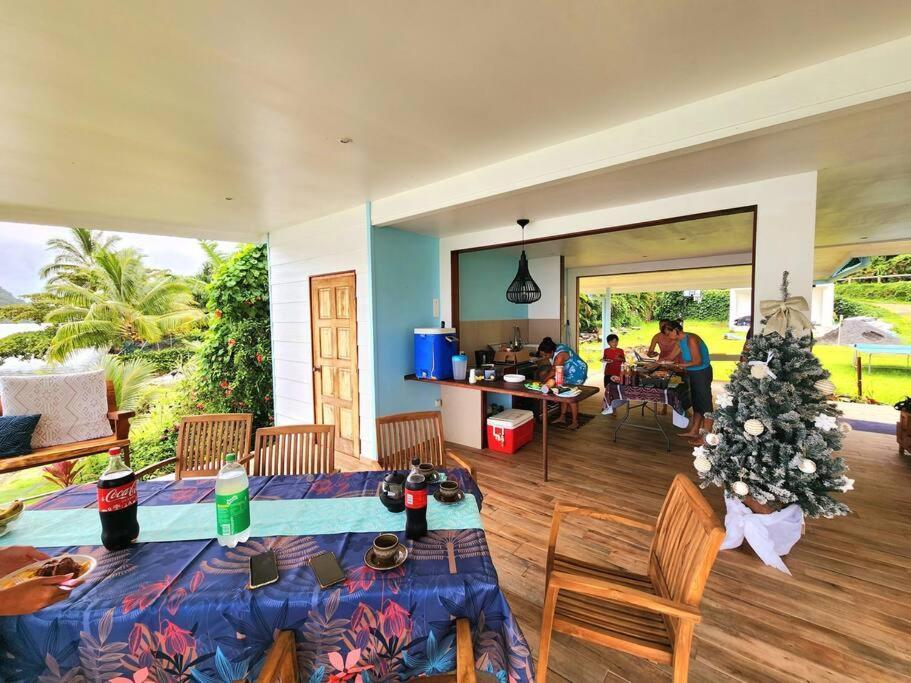 Duplex En Bord De Mer Fare Tahitea Pension Taputapuapea Exterior photo